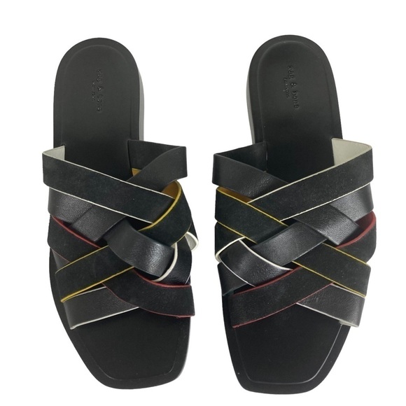 Rag & Bone Hartley Flat Sandals - Picture 1 of 8